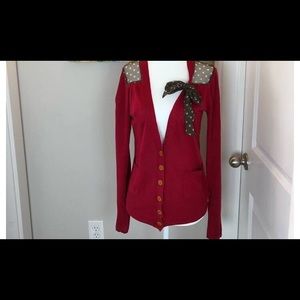 Red Sparrow Sweater from Anthropologie.